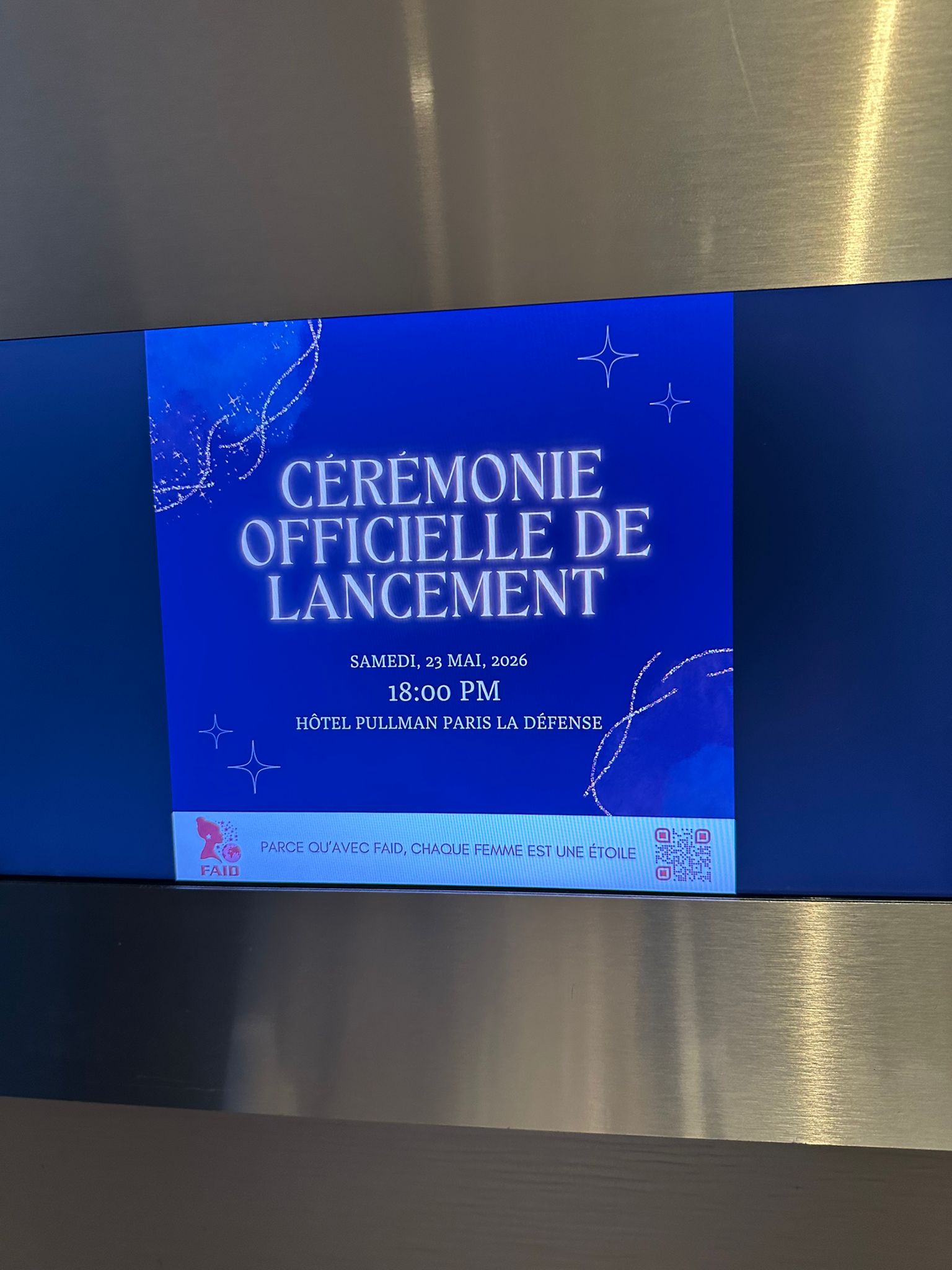 FAID cérémonie de lancement
